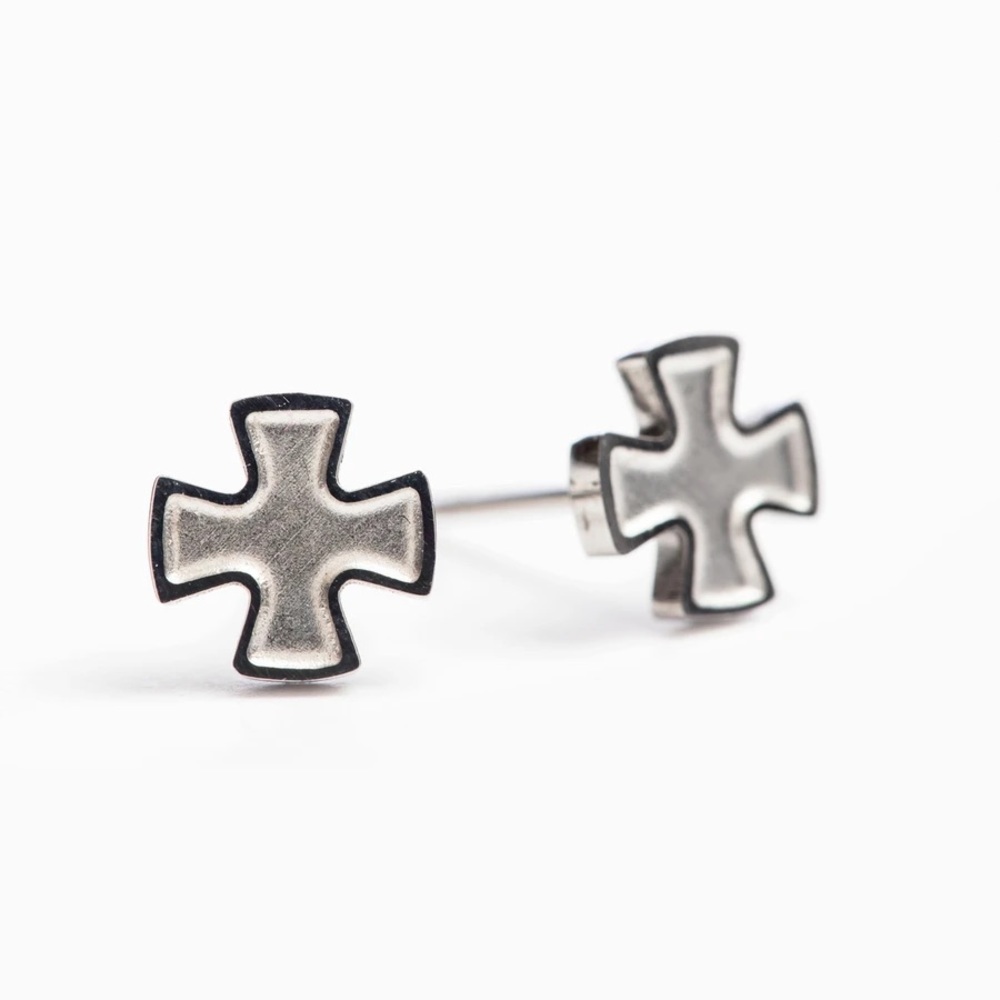 My Saint my Hero Faith stud earrings. NWOT